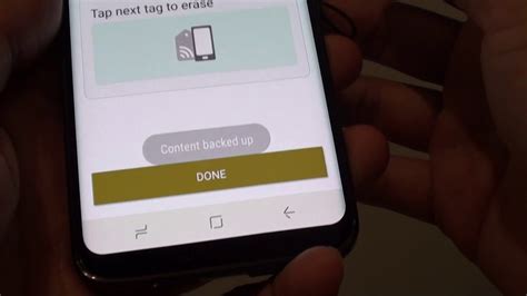 how to erase a locked nfc tag|samsung galaxy s8 nfc tag.